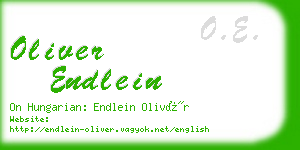 oliver endlein business card